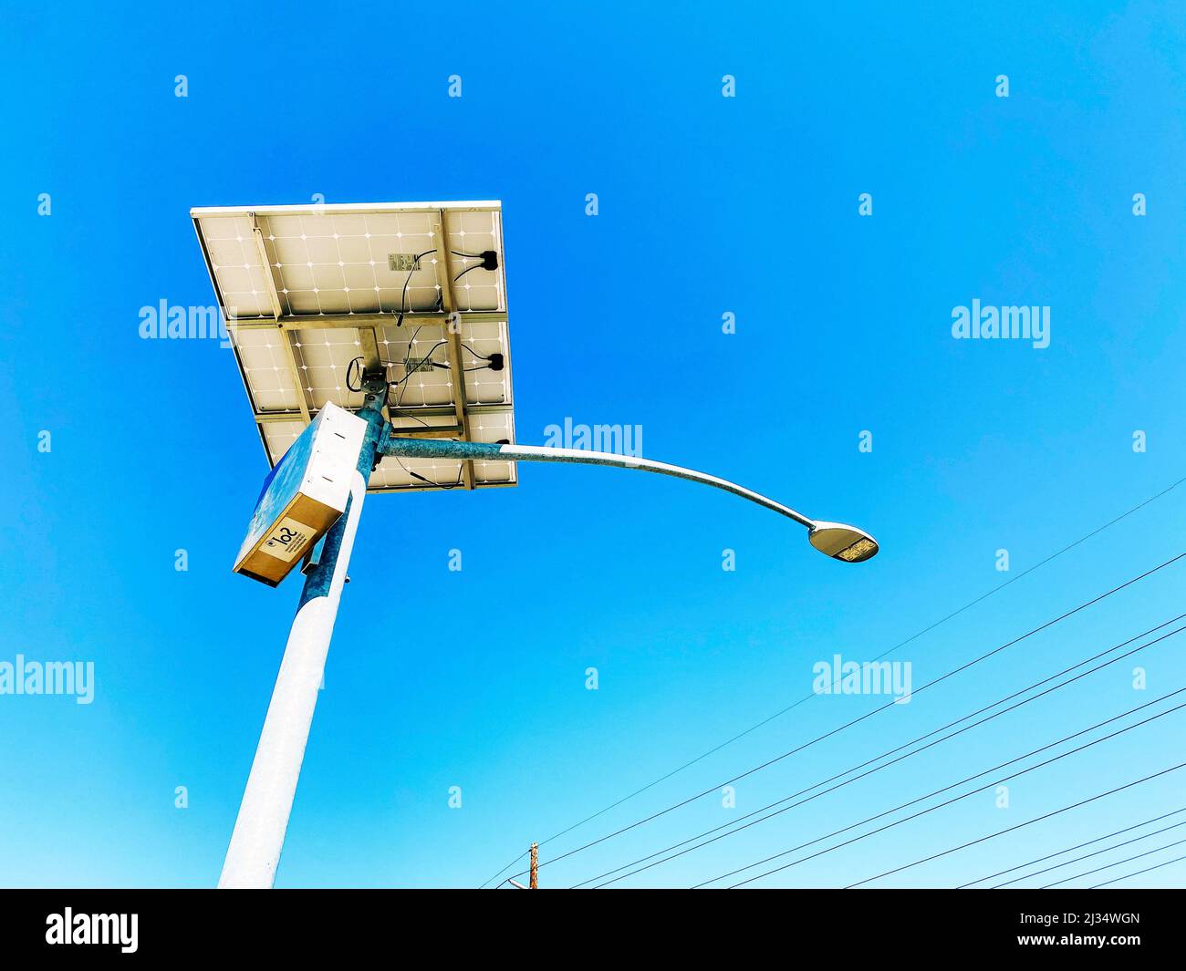 a city street lamp light solar powered lights sun electric power