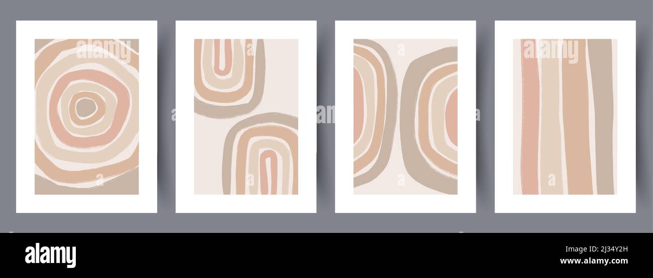 Printable wall art vector poster set vector Stock Vector Image & Art ...