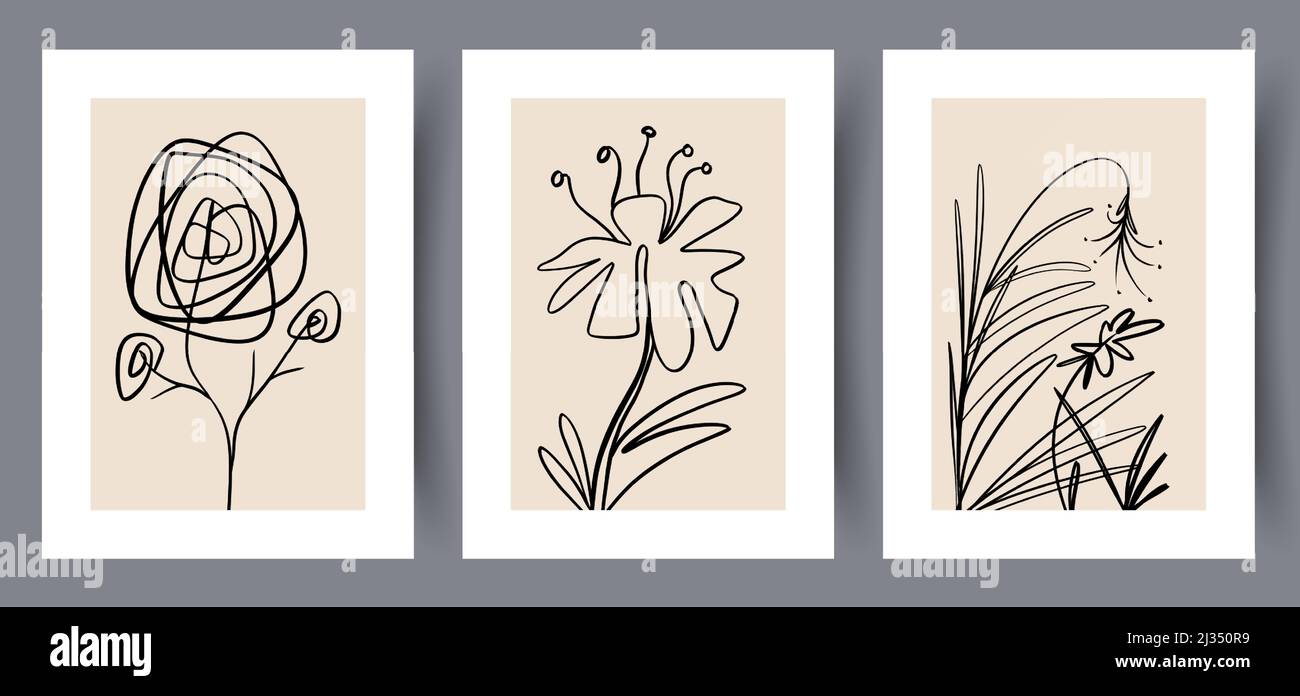 Printable wall art vector poster set Stock Vector Image & Art - Alamy