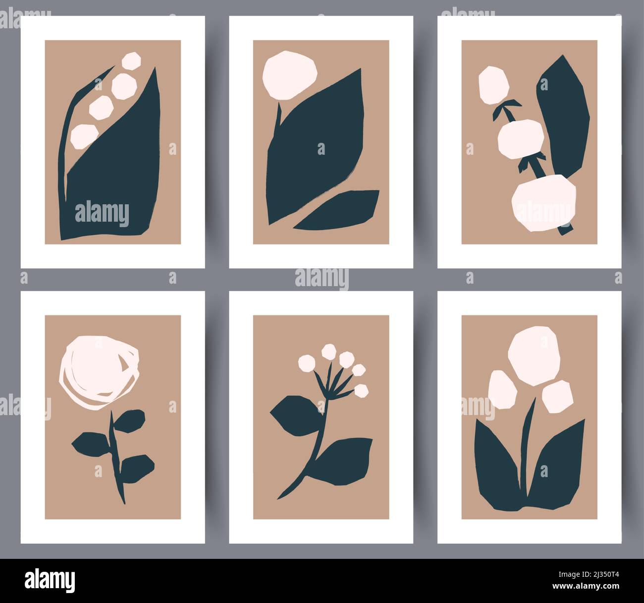 Printable wall art vector poster set vector Stock Vector Image & Art ...