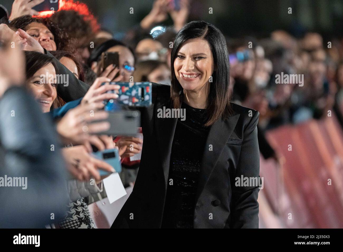 Rome, Italy, April 05, 2022 - Laura Pausini attends the premiere for the  movie Laura Pausini - Piacere di Conoscerti in Rome. Credits: Luigi de  Pompeis/Alamy Live News Stock Photo - Alamy