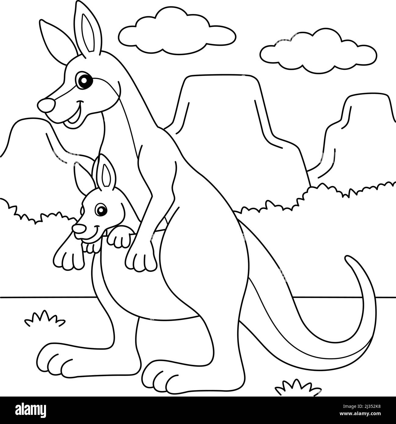 Kangaroo Coloring Pages 2025 