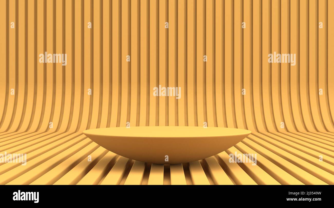Simple stage for product presentation 3D rendering illustration ...