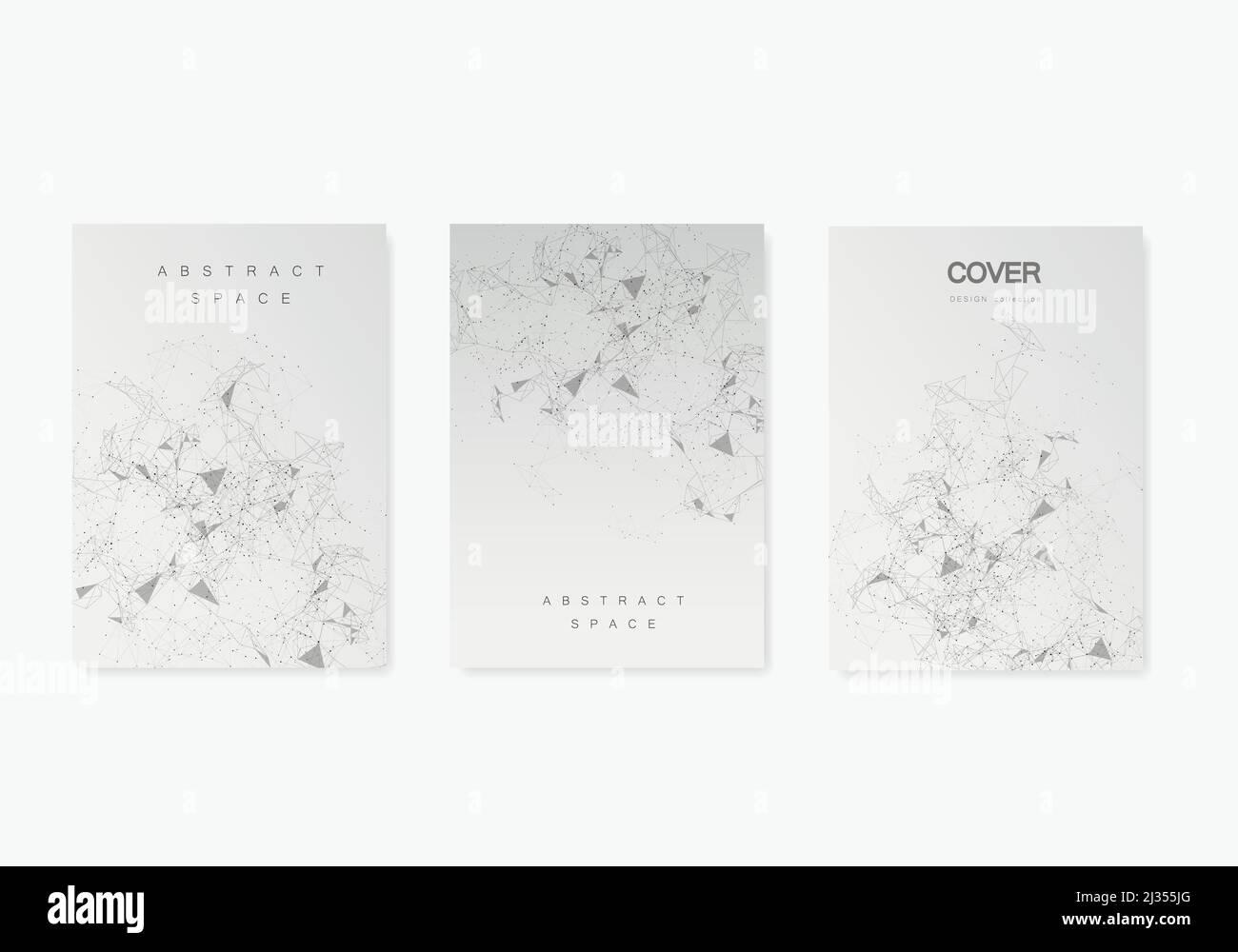 Cover brochure with abstract pattern Stock Vector