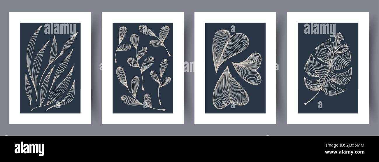 Printable wall art vector poster set vector Stock Vector Image & Art ...