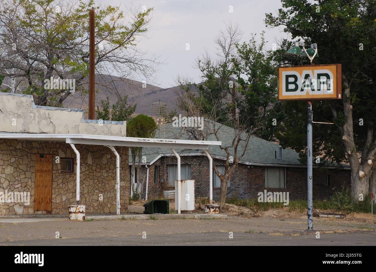 Abandoned Bar in New Mexico Stock Photo Alamy