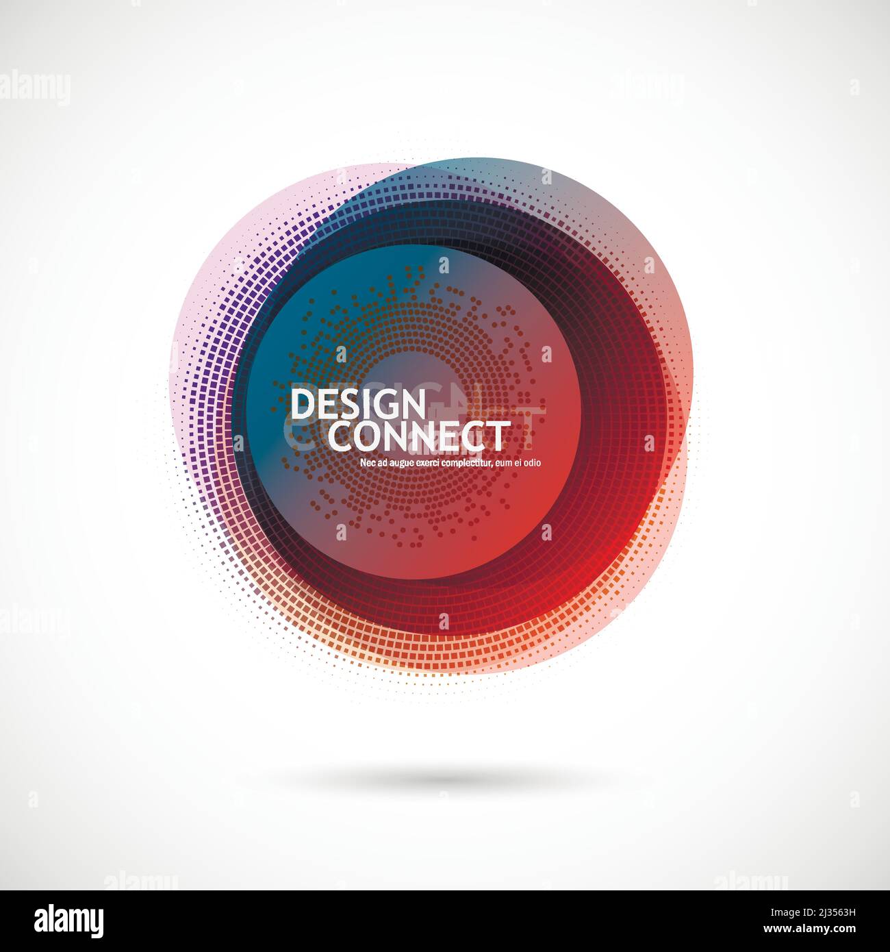 Abstract background with color circle Stock Vector