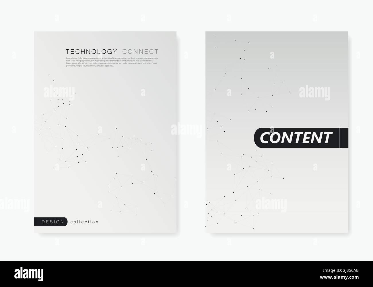 Modern vector templates for brochure cover Stock Vector