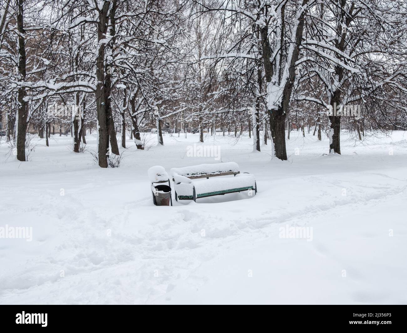 Snow covered lonely standing hi-res stock photography and images - Alamy