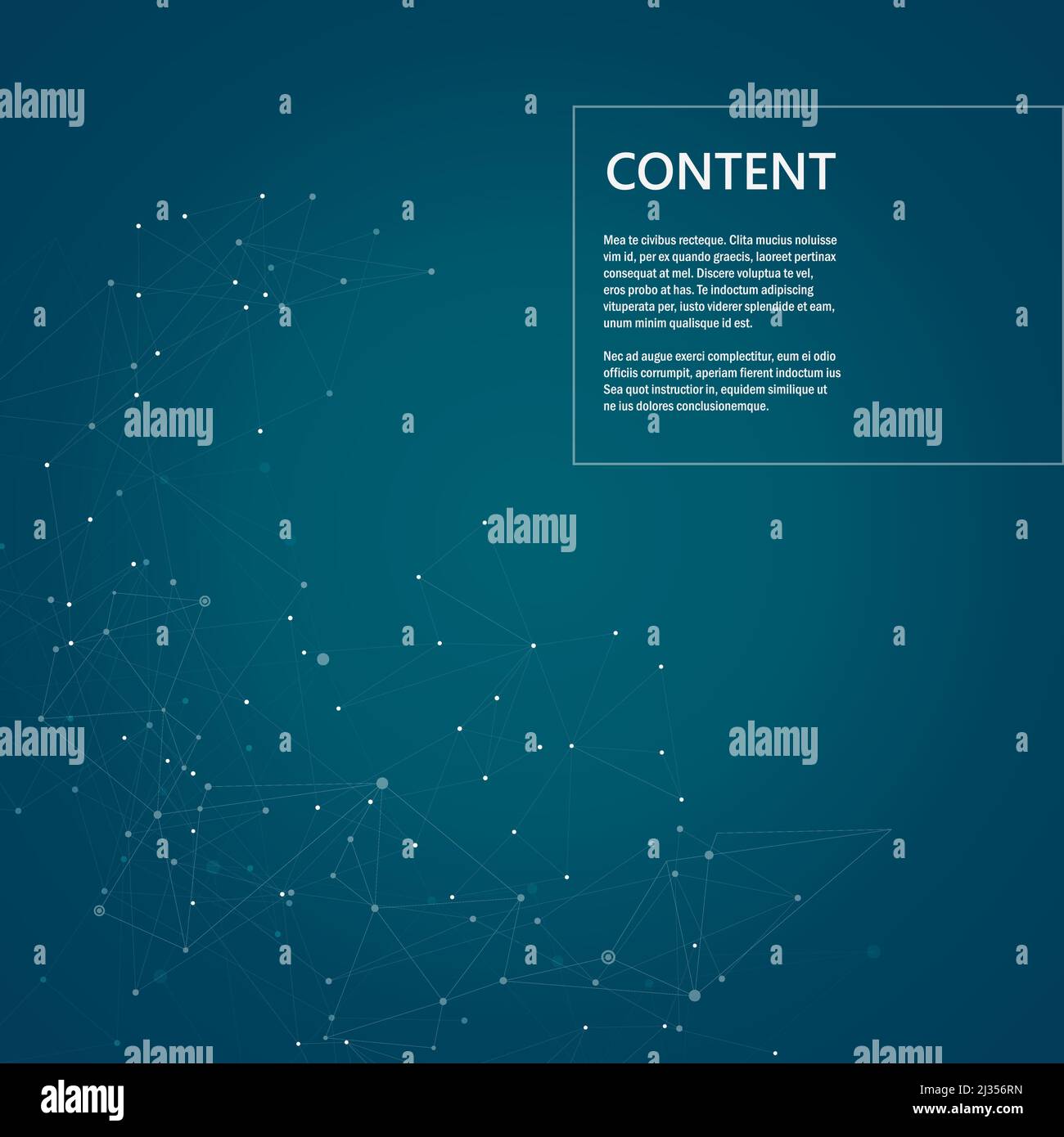 Molecules with connected dots and lines Stock Vector
