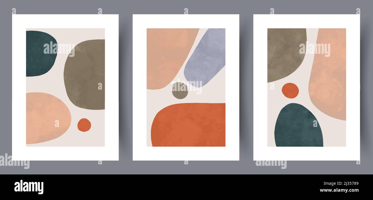 Printable wall art vector poster set vector Stock Vector Image &amp; Art ...