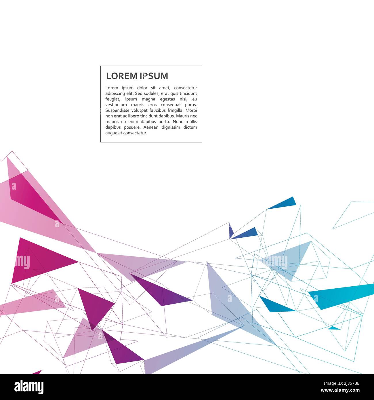 Vector abstract geometric background and techno style triangle pattern ...