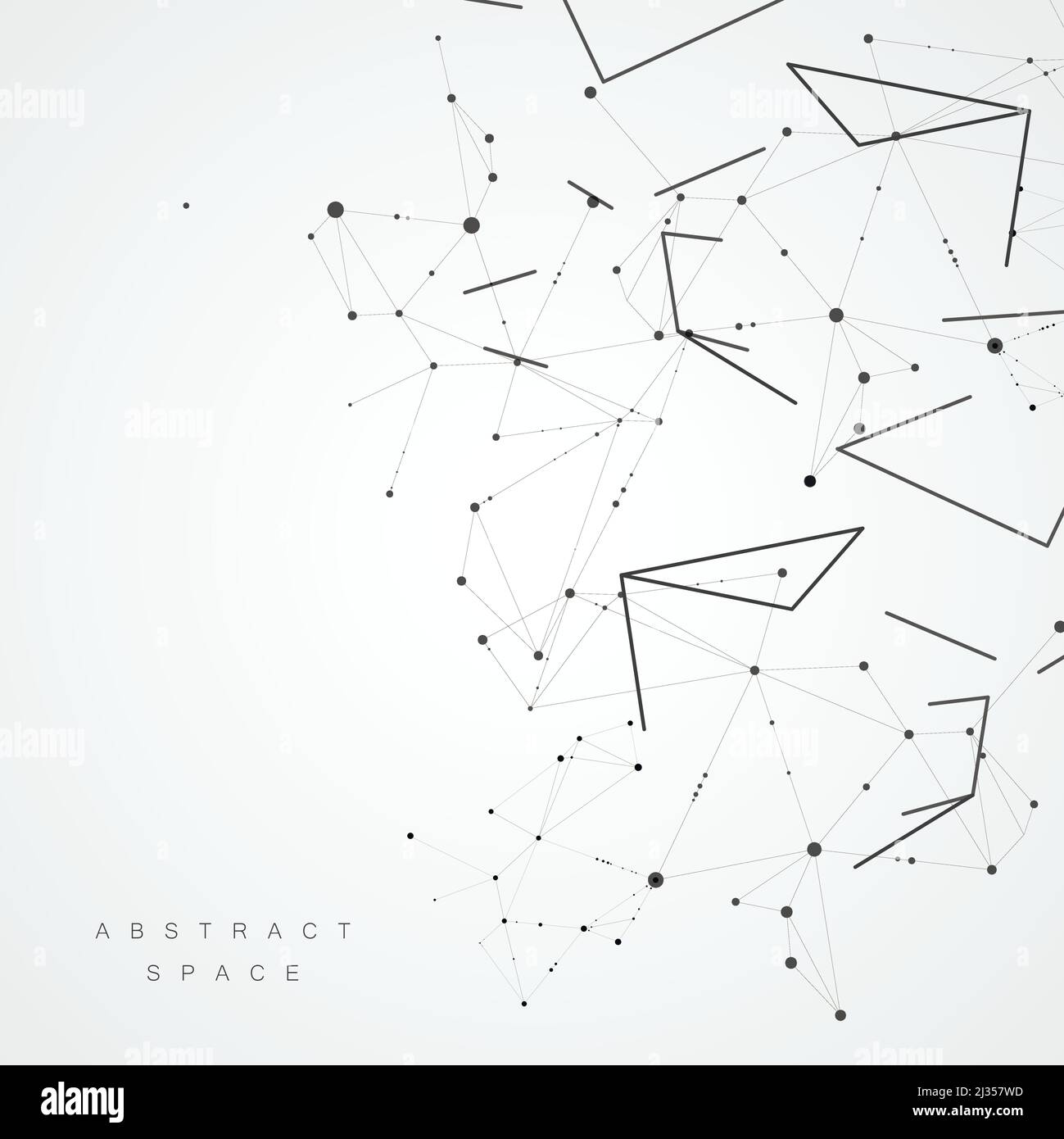 Vector molecules background with connected dots and lines Stock Vector ...