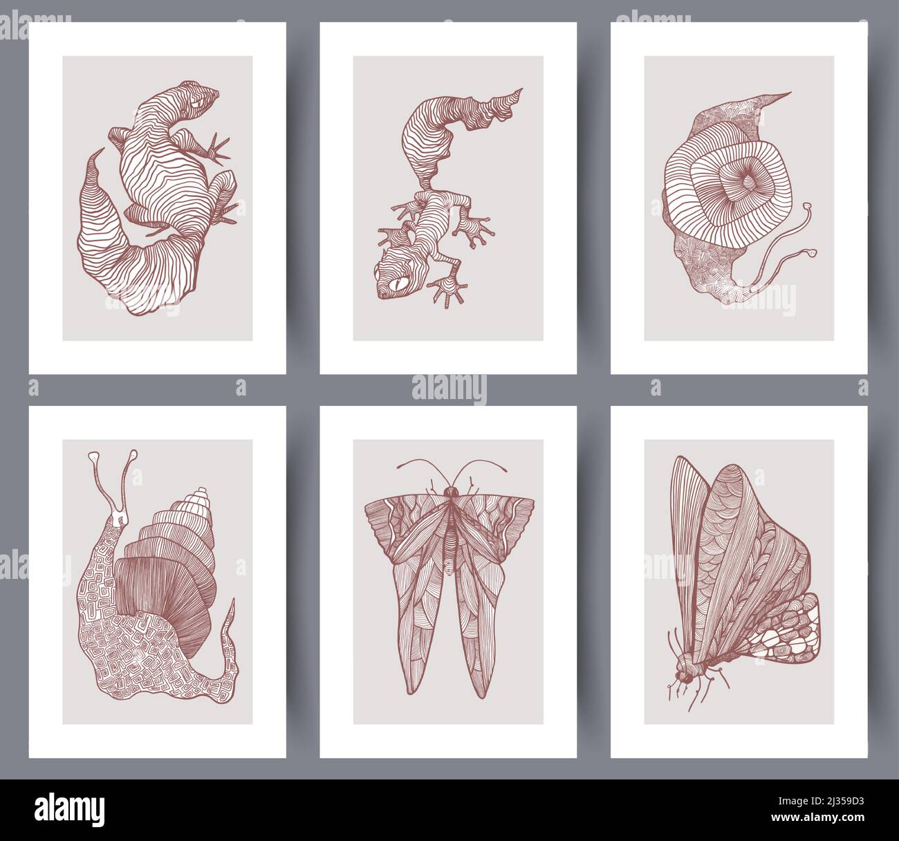 Printable wall art vector poster set Stock Vector Image & Art - Alamy