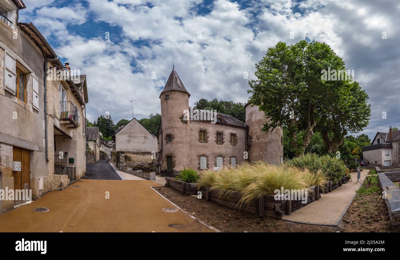 Vue panoramique du manoir des tours Stock Photo