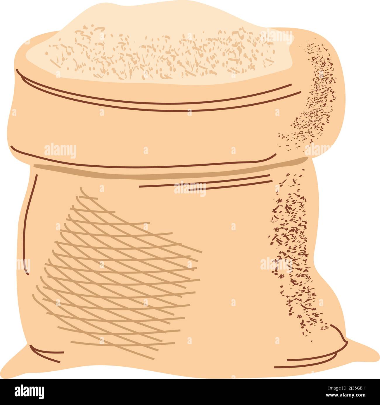 sack of flour Stock Vector Image & Art - Alamy