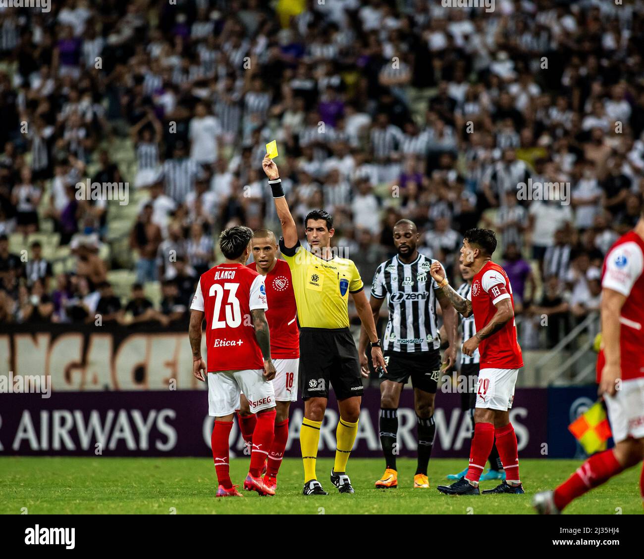 Fortaleza, Brazil. 05th Apr, 2022. CE - Fortaleza - 04/05/2022 - COPA SOUTH AMERICANA 2022, CEARA X INDEPEDIENTE - Referee Gonzalez Cabrera during a match between Ceara and Independiente at the Arena Castelao stadium for the Copa Sudamericana 2022 championship. Photo: Pedro Chaves/AGIF/Sipa USA Credit: Sipa USA/Alamy Live News Stock Photo