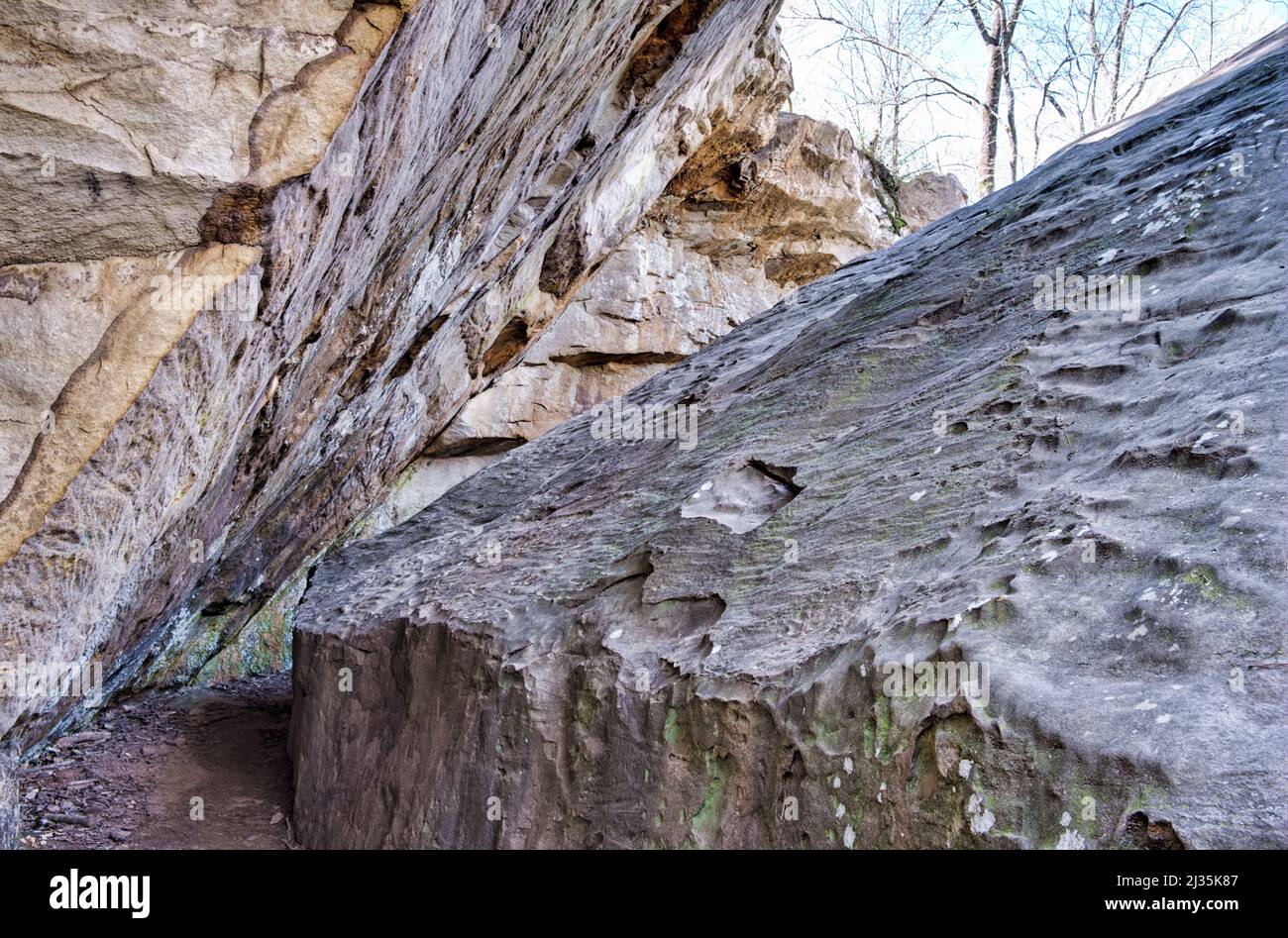 Boulders at Moss Rock Preserve in Hoover, Alabama, USA Stock Photo Alamy