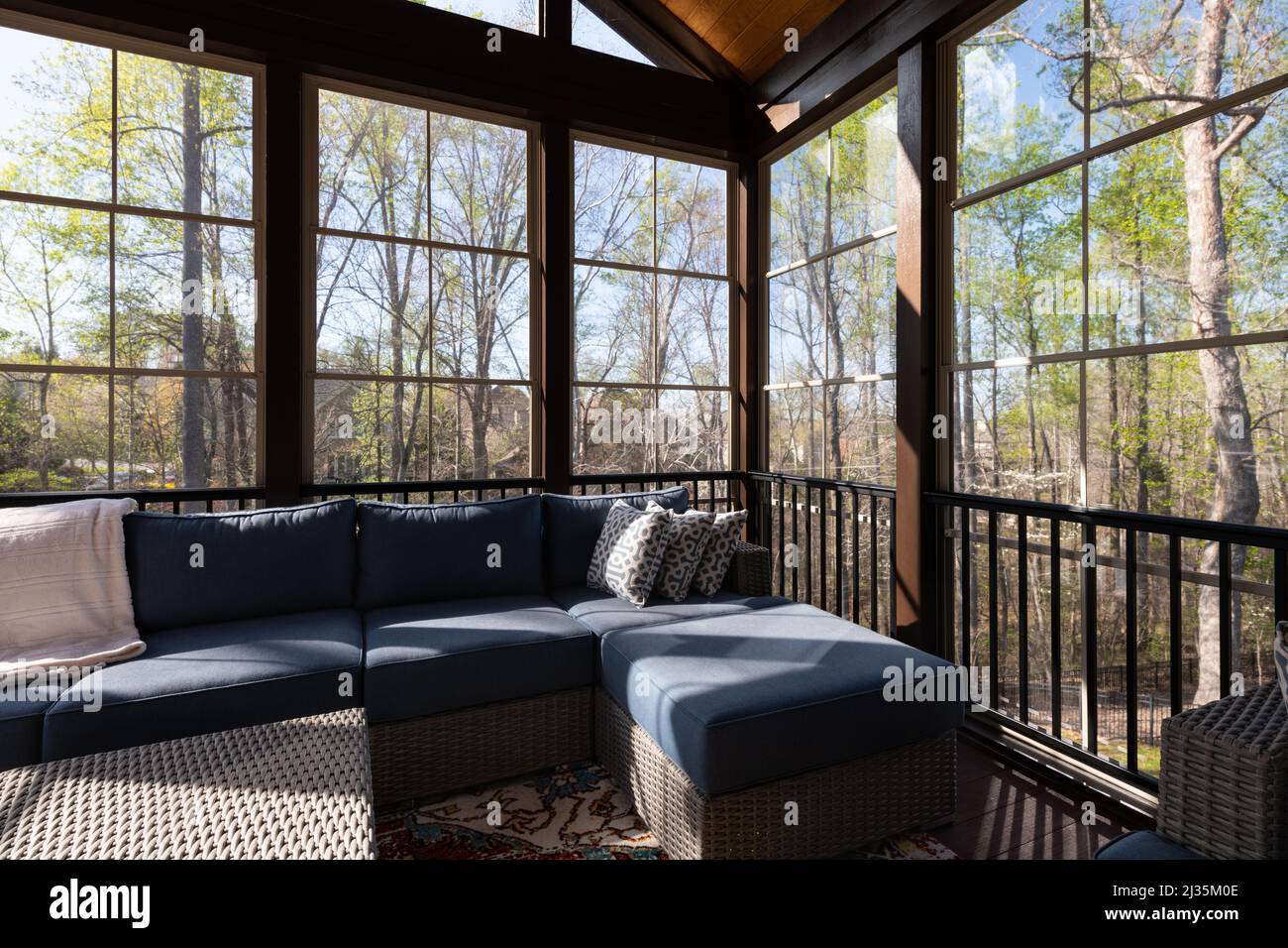 Screened porch deck hi-res stock photography and images - Alamy
