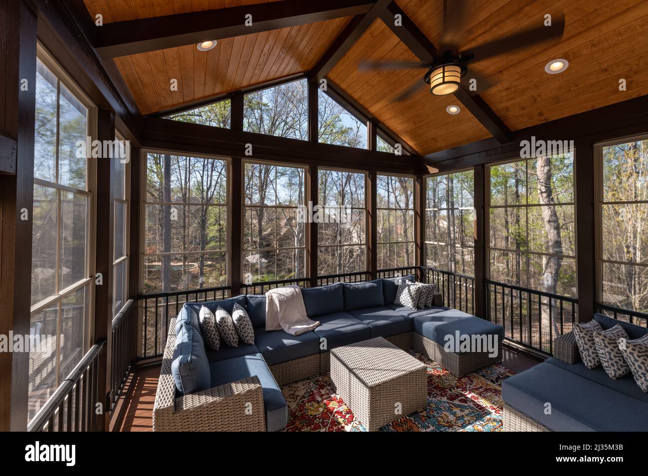 Screened porch deck hi-res stock photography and images - Alamy