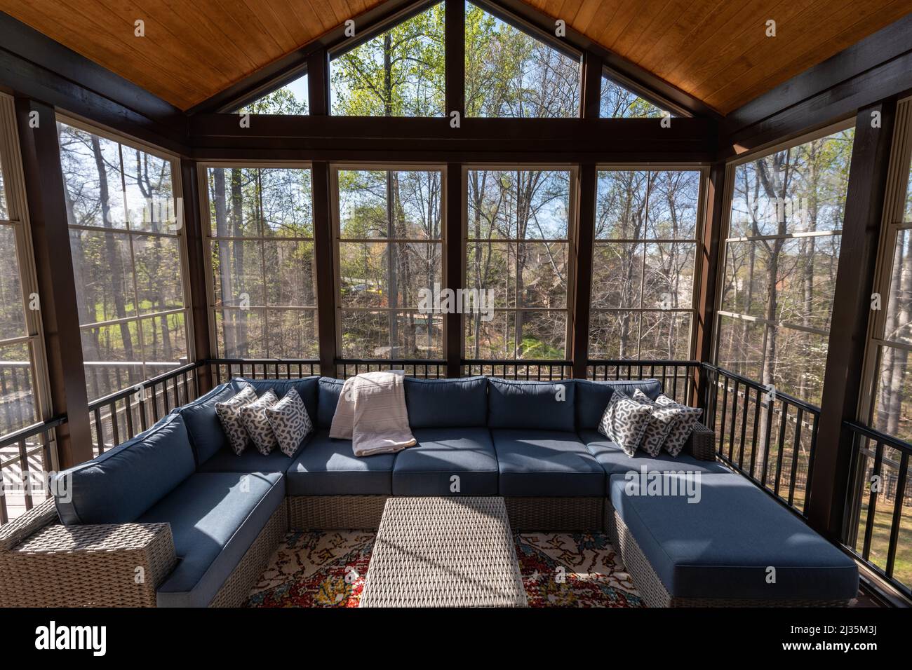 Screened porch deck hi-res stock photography and images - Alamy