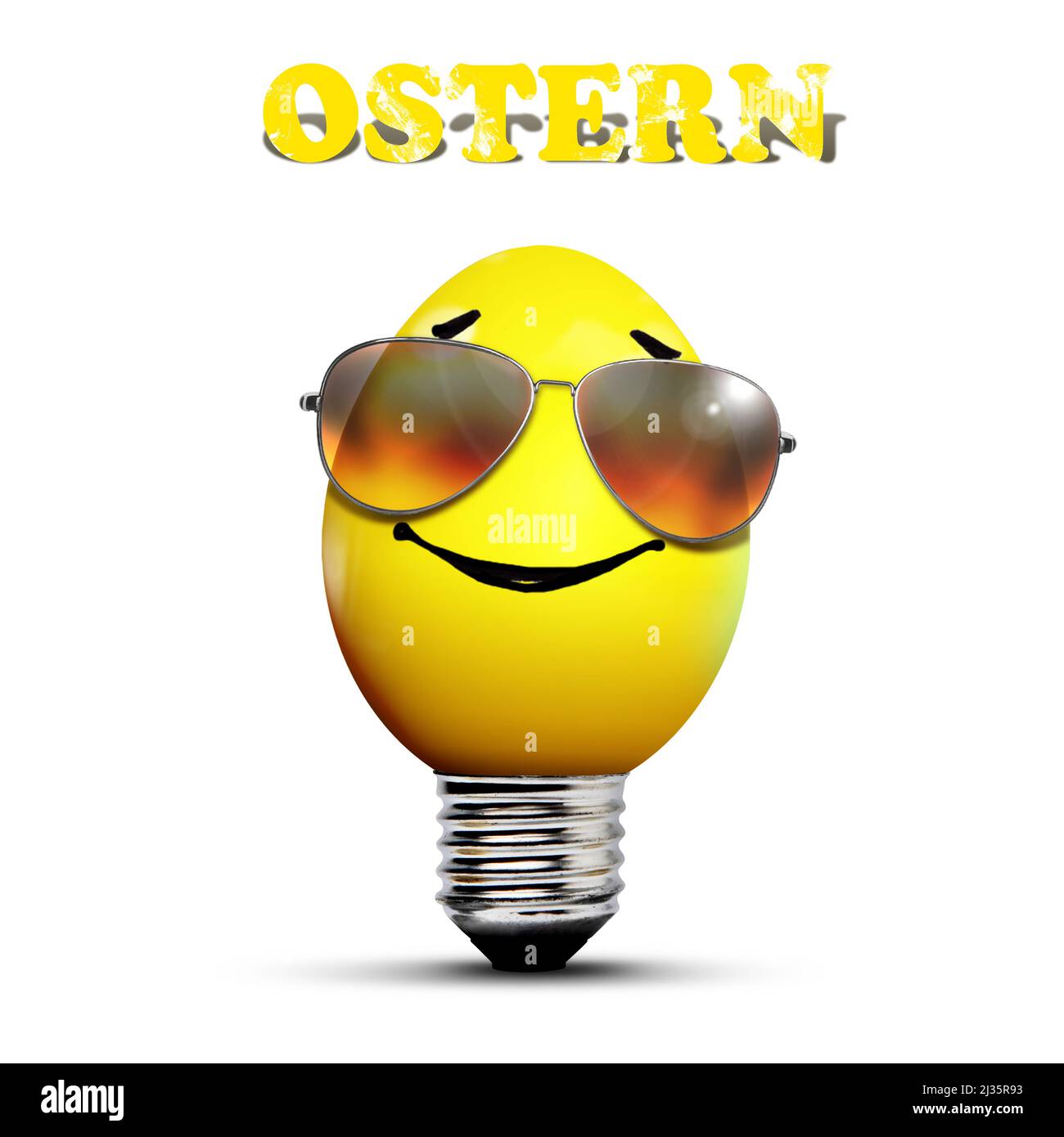 Easter composition with eggs. Festive decoration. Happy Easter Stock ...