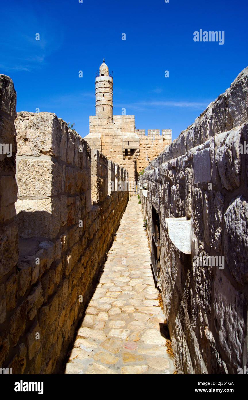 Walls of Jerusalem Old City Stock Photo - Alamy