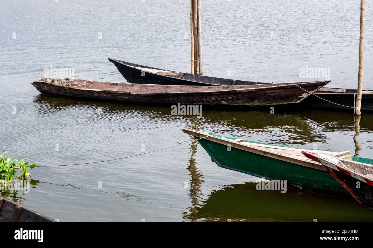 Parked abandoned wooden fishing hi-res stock photography and images - Alamy