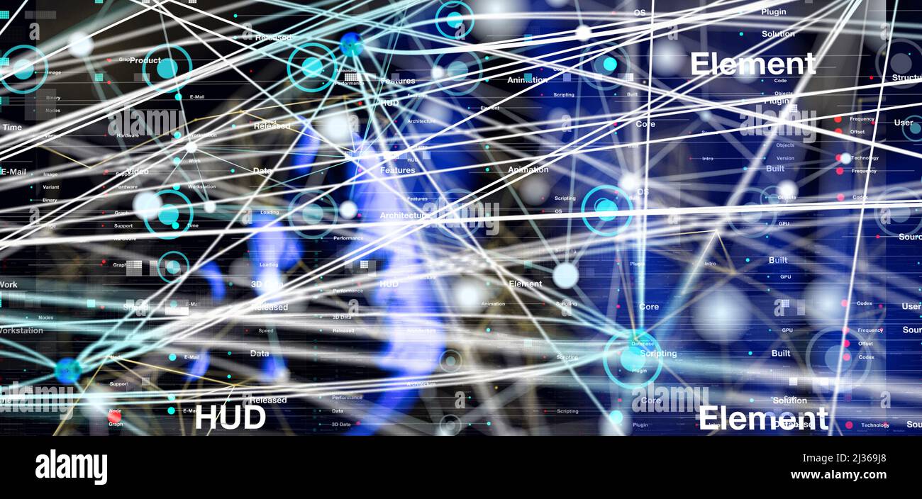 A 3d abstract of using cloud technology lines to send and receive files