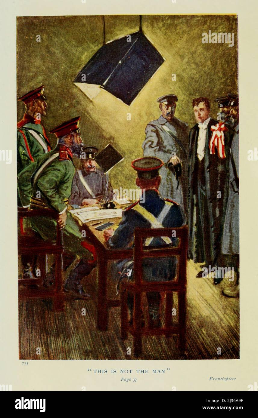 This is not the Man From the Book ' Condemned as a nihilist; a story of Siberia ' by G. A. Henty, (George Alfred), illustrated by Walter (wal) Paget Publisher London, Blackie 1892 George Alfred Henty (8 December 1832 – 16 November 1902) was a prolific English novelist and war correspondent.He is best known for his historical adventure stories that were popular in the late 19th century. His works include The Dragon & The Raven (1886), For The Temple (1888), Under Drake's Flag (1883) and In Freedom's Cause (1885). Stock Photo