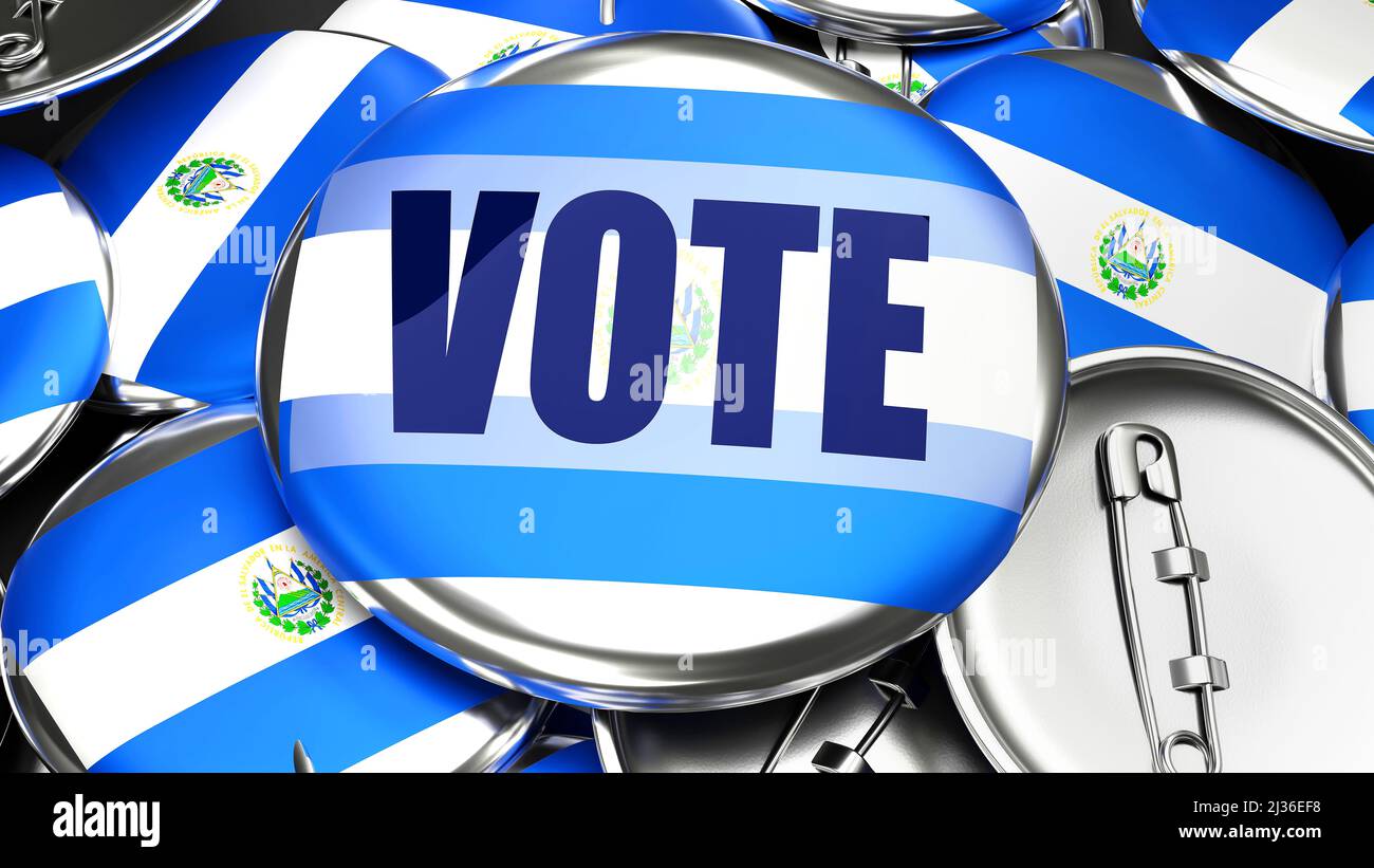 National flag el salvador hi-res stock photography and images - Alamy