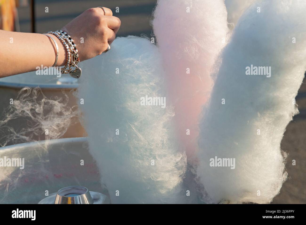 Italy, Lombardy, Cotton Candy Stock Photo