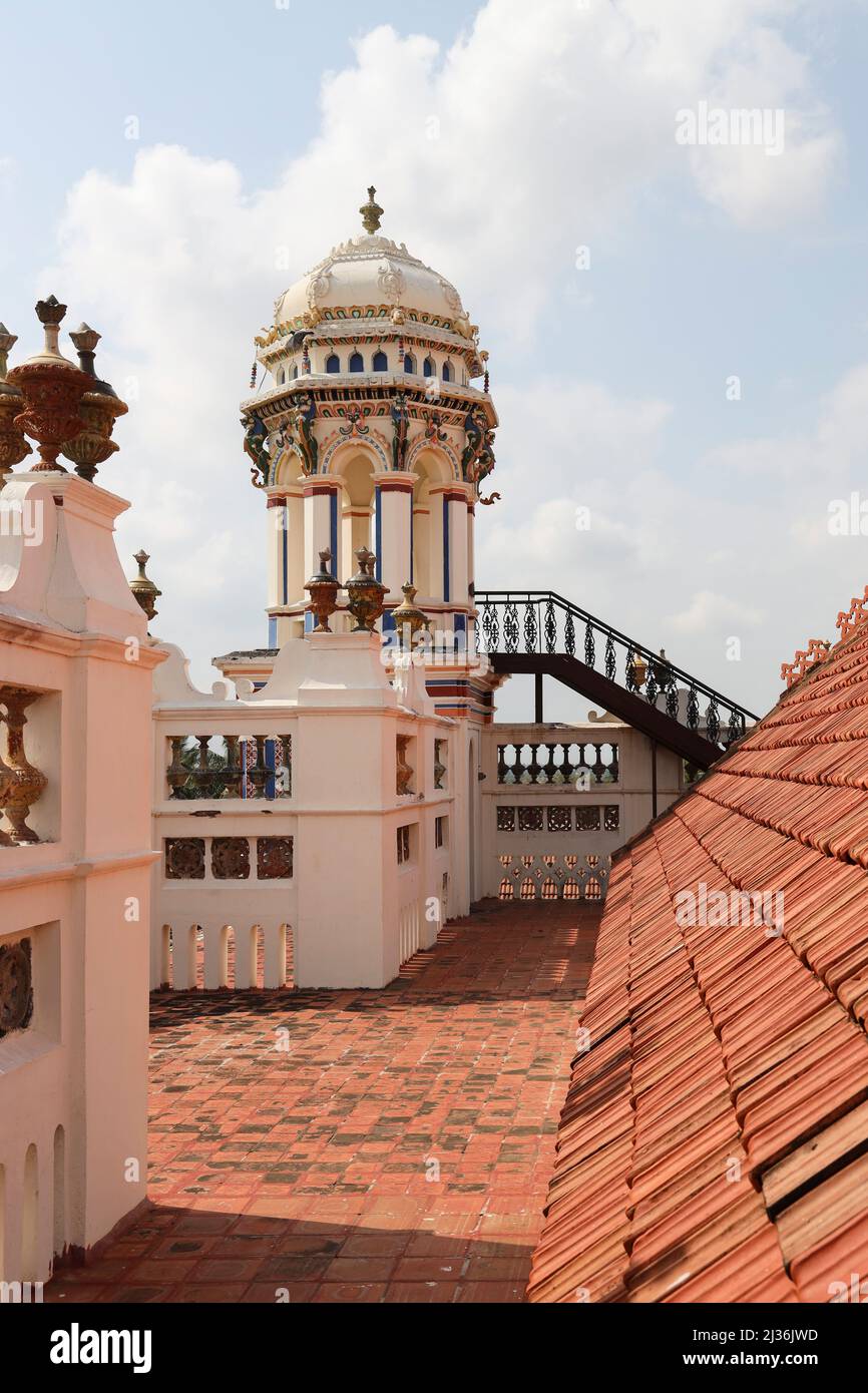 Chidambara Vilas  luxury heritage resort, Chettinad, Tamil Nadu, India Stock Photo