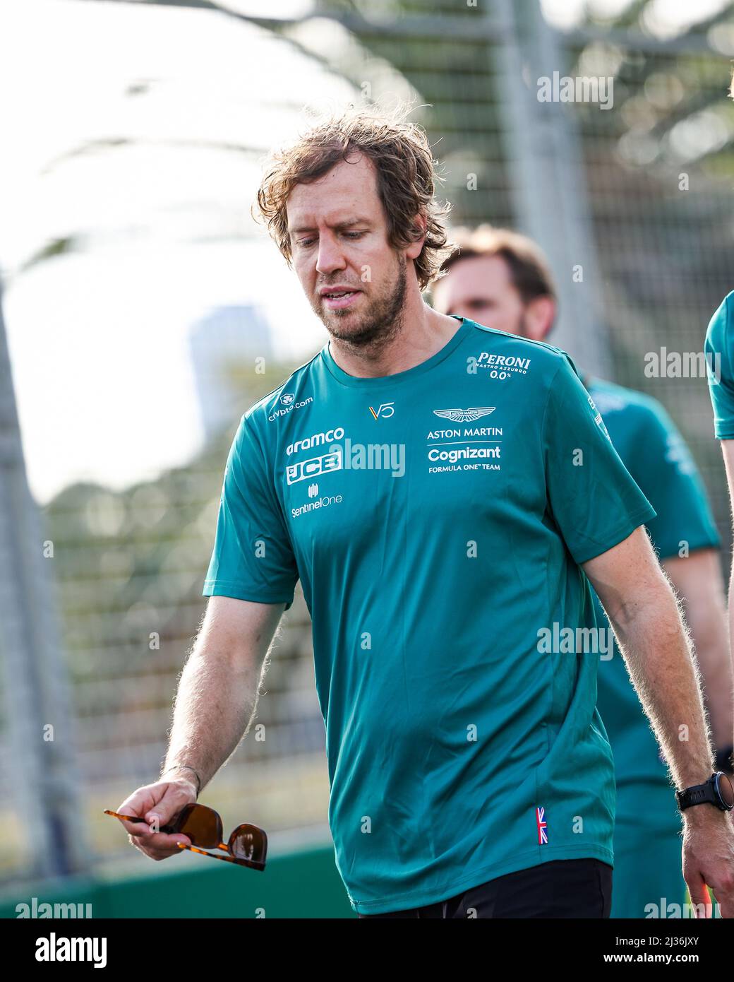 VETTEL Sebastian (ger), Aston Martin F1 Team AMR22, portrait during the  Formula 1 Heineken Australian Grand Prix 2022, 3rd round of the 2022 FIA  Formula One World Championship, on the Albert Park