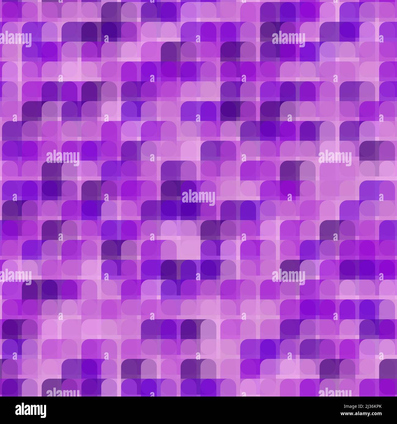 Seamless rounded pixel art clouds texture. Vector blue sky background Stock Vector