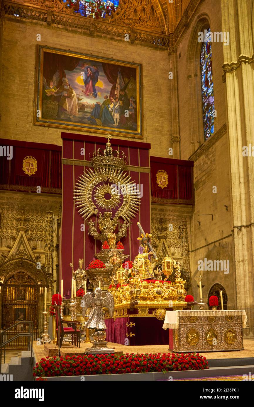 Chapel of St James the Apostle, Seville Cathedral, Spain Stock Photo