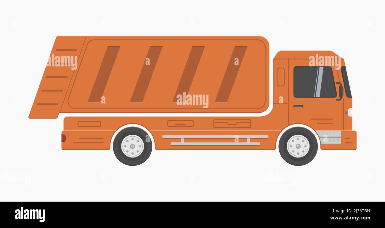 Garbage truck big city Cut Out Stock Images & Pictures Alamy