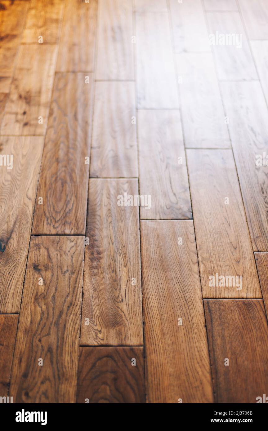Solid oak wood flooring Stock Photo Alamy