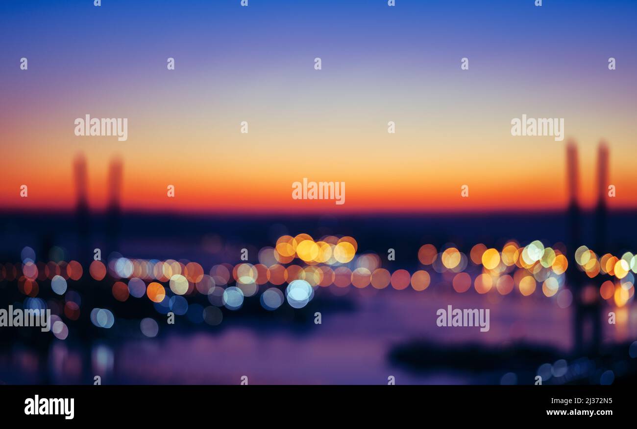 Neon bokeh glow hi-res stock photography and images - Alamy