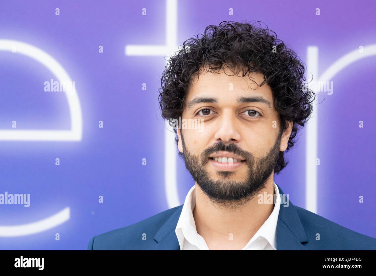 Rome, Italy, April 06, 2022 Actor Marouane Zotti attends at the