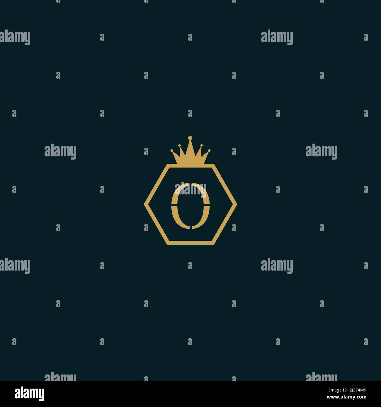 Alphabet letter O icon logo with crown Stock Vector Image & Art - Alamy