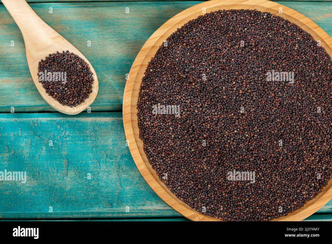 Brassica Nigra Black Mustard Seeds Or Ajenabe Stock Photo Alamy