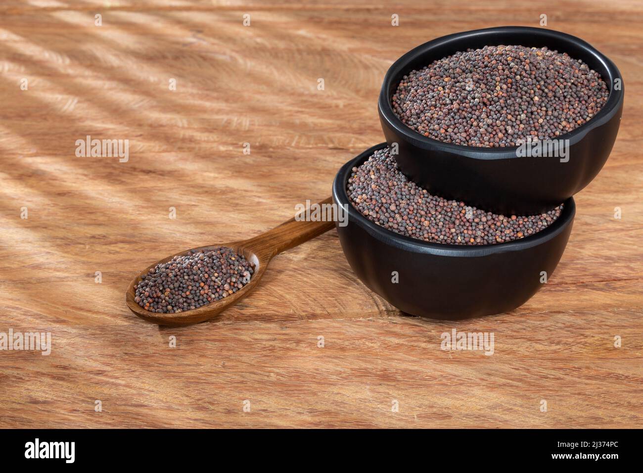 Brassica Nigra Black Mustard Seeds Or Ajenabe Stock Photo Alamy