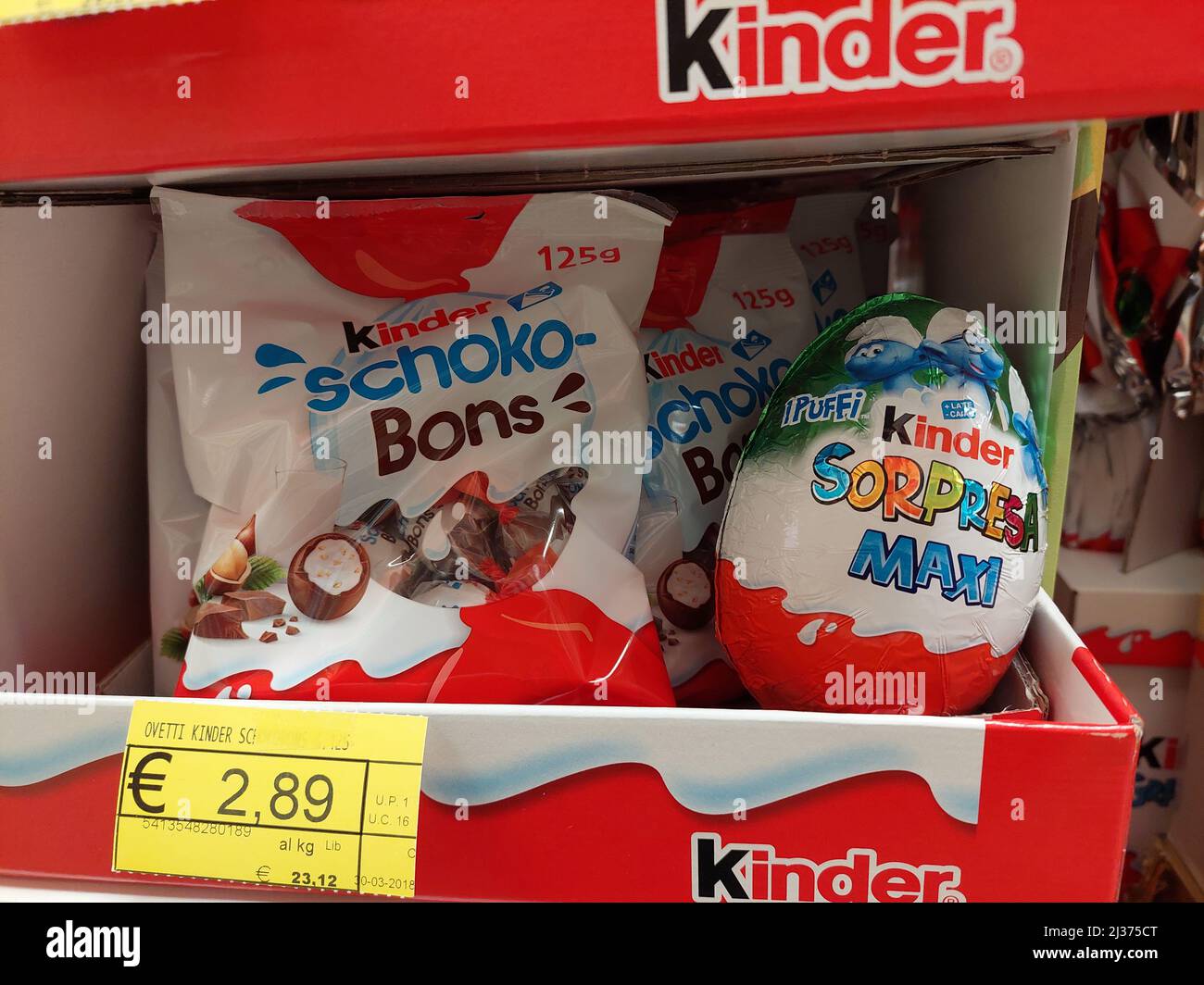 Pescara, Italy, 6th Apr, 2022 The Italian candy manufacturer Ferrero