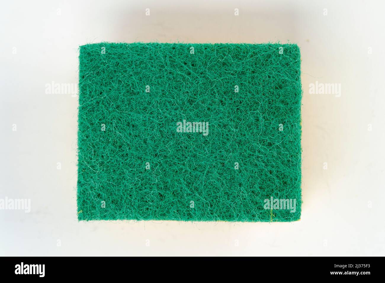 Dishwashing sponge isolated on white background, dish sponge Stock Photo