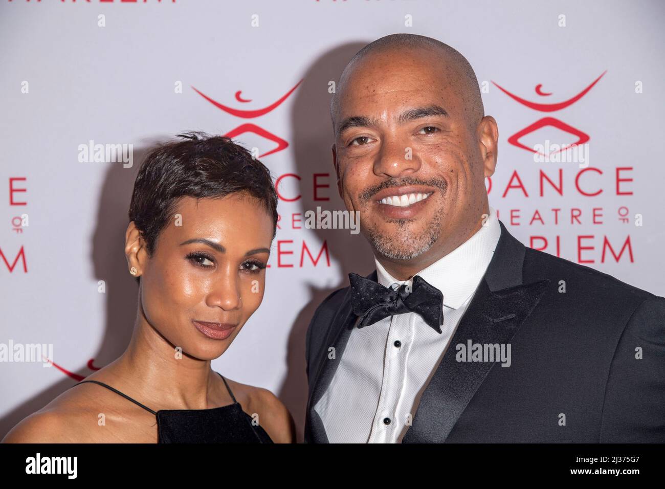 Angela Simpson and Scott Simpson attend the Dance Theater of Harlem Annual Vision Gala honoring Debbie Allen in New York City. Stock Photo