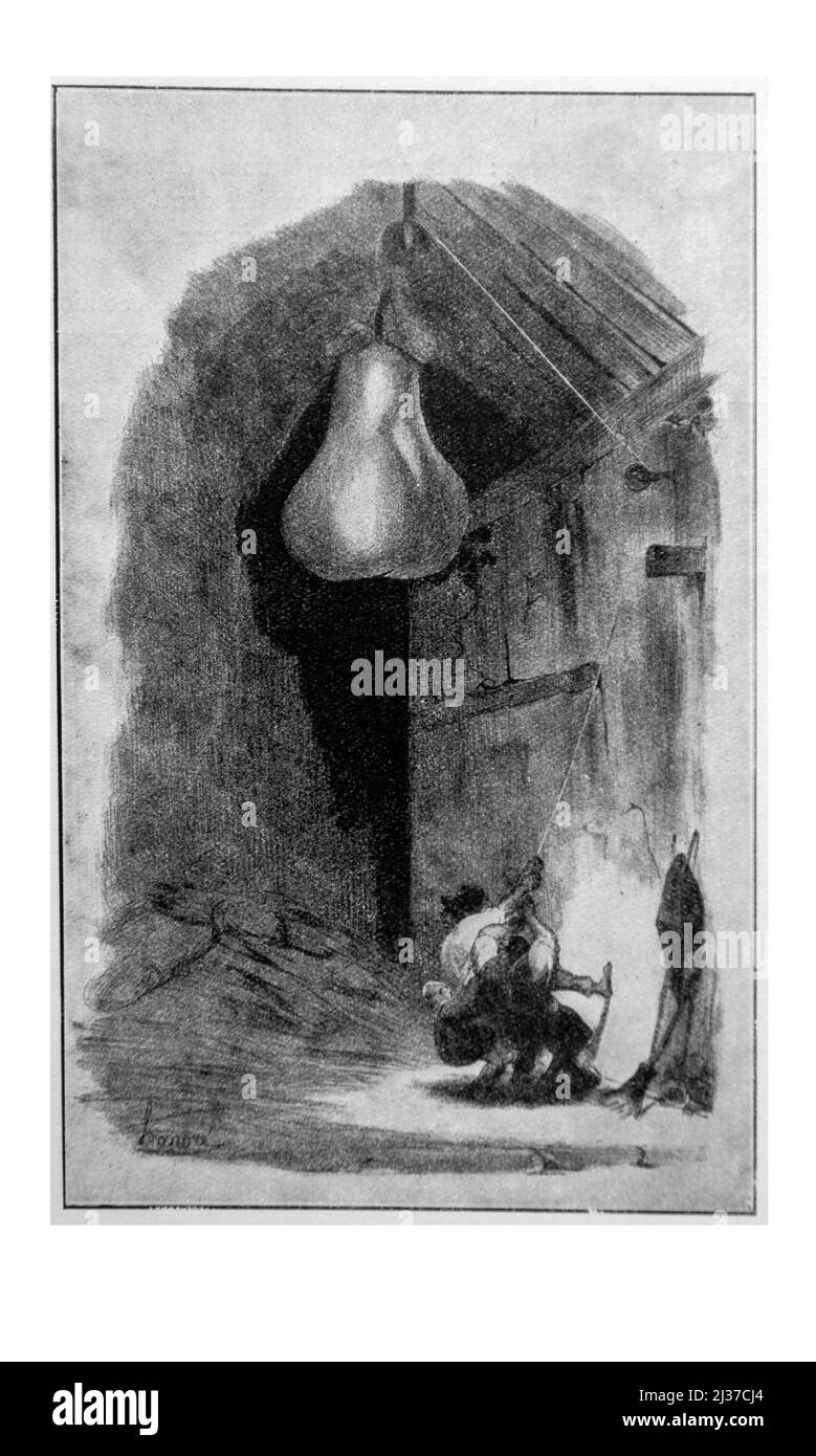 '''La Cloche''- Caricature of H. Daumier against Louis-Philippe. (Caricature, July 10, 1832). France Stock Photo