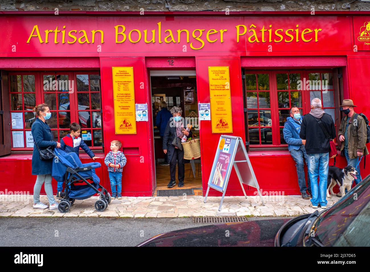 France-Nouvelle Aquitaine- Bakkery at Villereal. Stock Photo