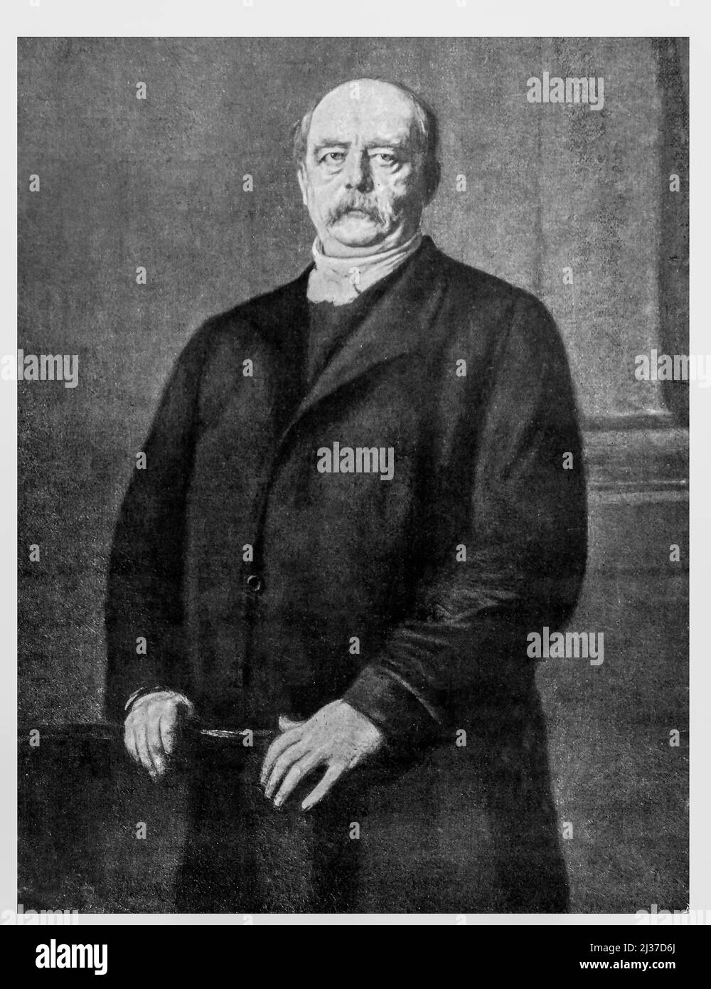 Bismark (1870 , portrait by Lenback).Otto Eduard Leopold, Prince of Bismarck, Duke of Lauenburg (born von Bismarck-Schönhausen; German: Otto Eduard Stock Photo