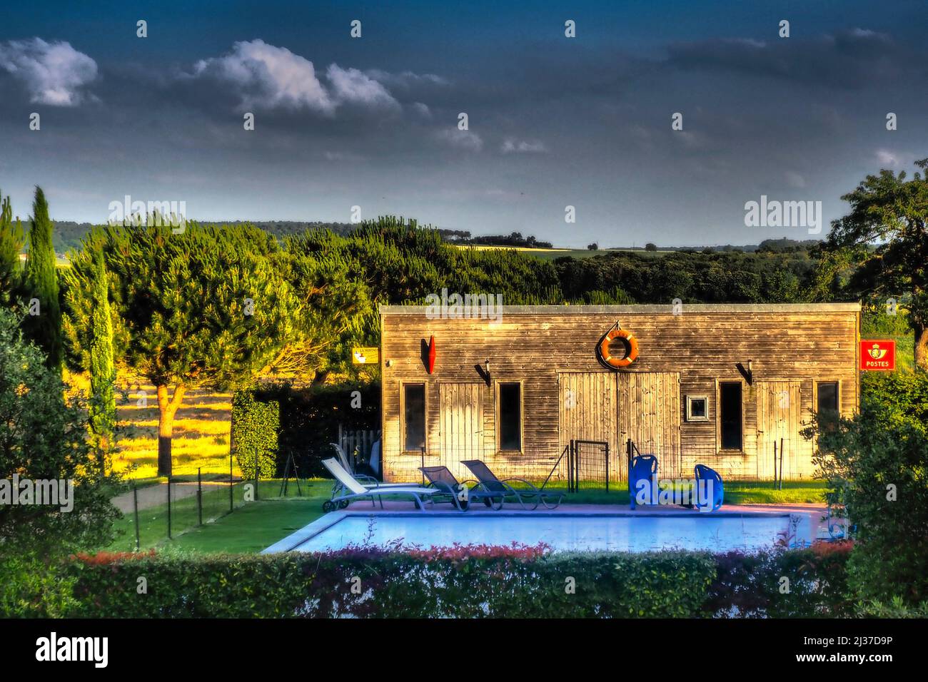 FranceNouvelle AquitaineHaute Vienne at ""Les Cultures de Puygarreau,"" at Sossay Stock Photo